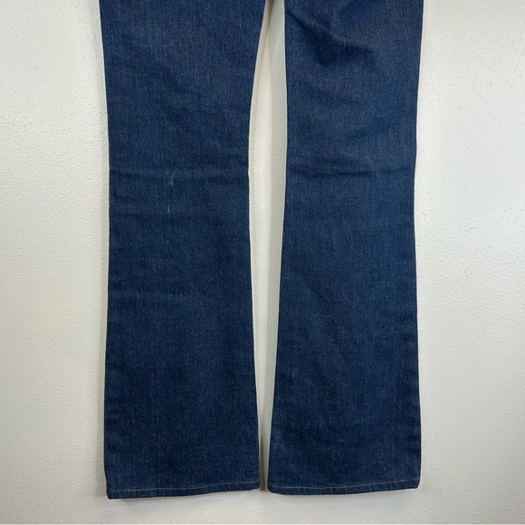 PAIGE 27 Hollywood Hills Classic Rise Bootcut Dark Blue Jeans Y2K Western 90s - Picture 13 of 14